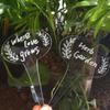 6/12pcs Outdoor Plant Label Waterproof Acrylic Plant Markers Nursery Garden Marker for Herbs Flower Vegetable Decoration