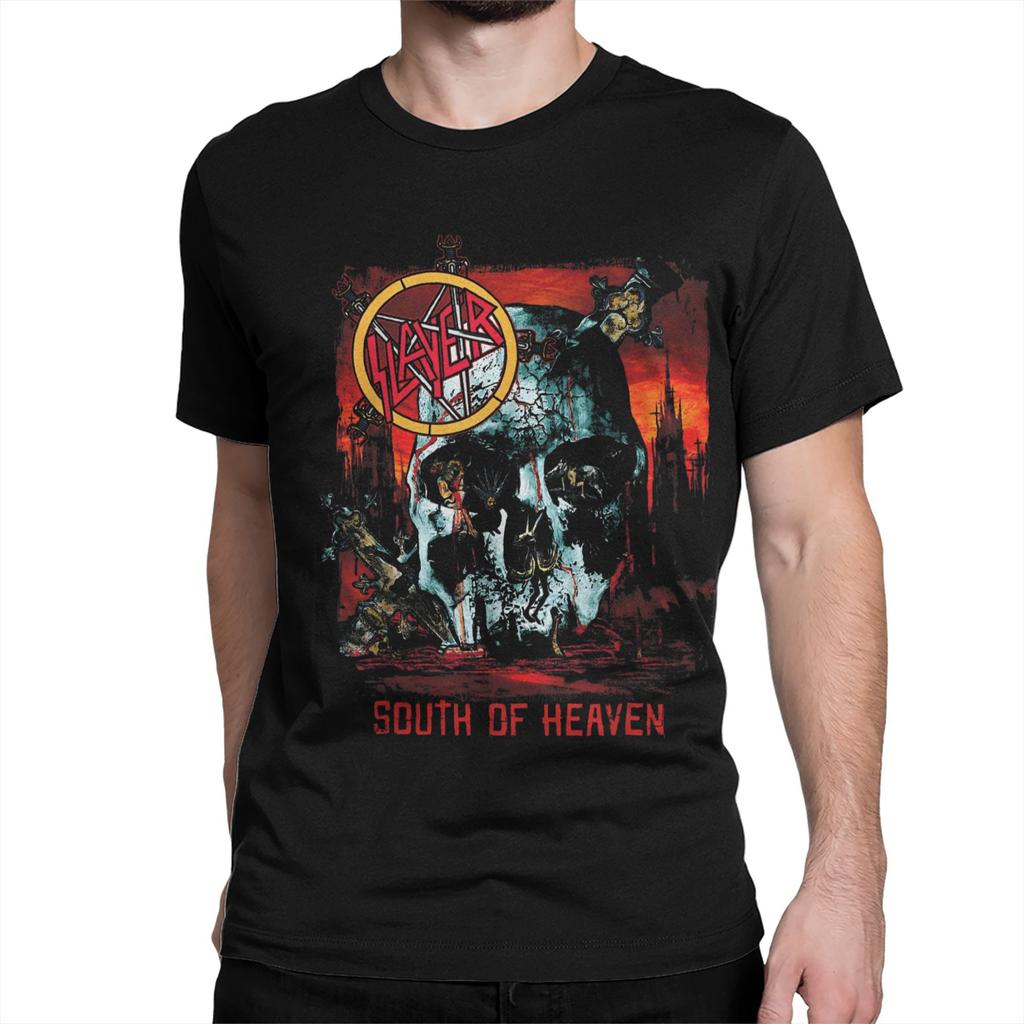 Novità L'Inferno Attende 35° Anniversario Anni '80 Magliette Band Metal Uomo Donna Magliette in Cotone Maglietta Band Slayer Abbigliamento Estivo