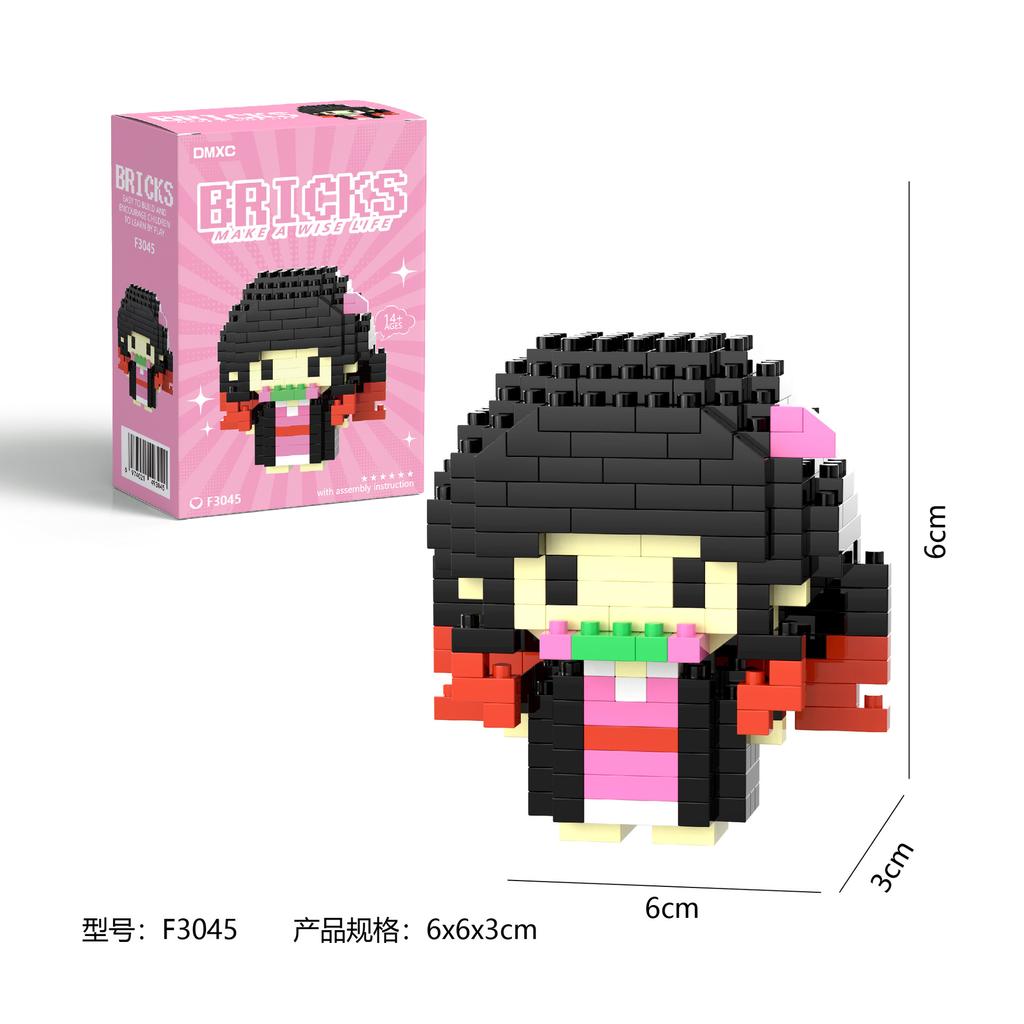 Deman Slayar Lega Kimetsu No Yaibe Building Blocks Tomioka Giyuu Figure Kamado Tanjirou Japanese Anime Building Blocks for Kids