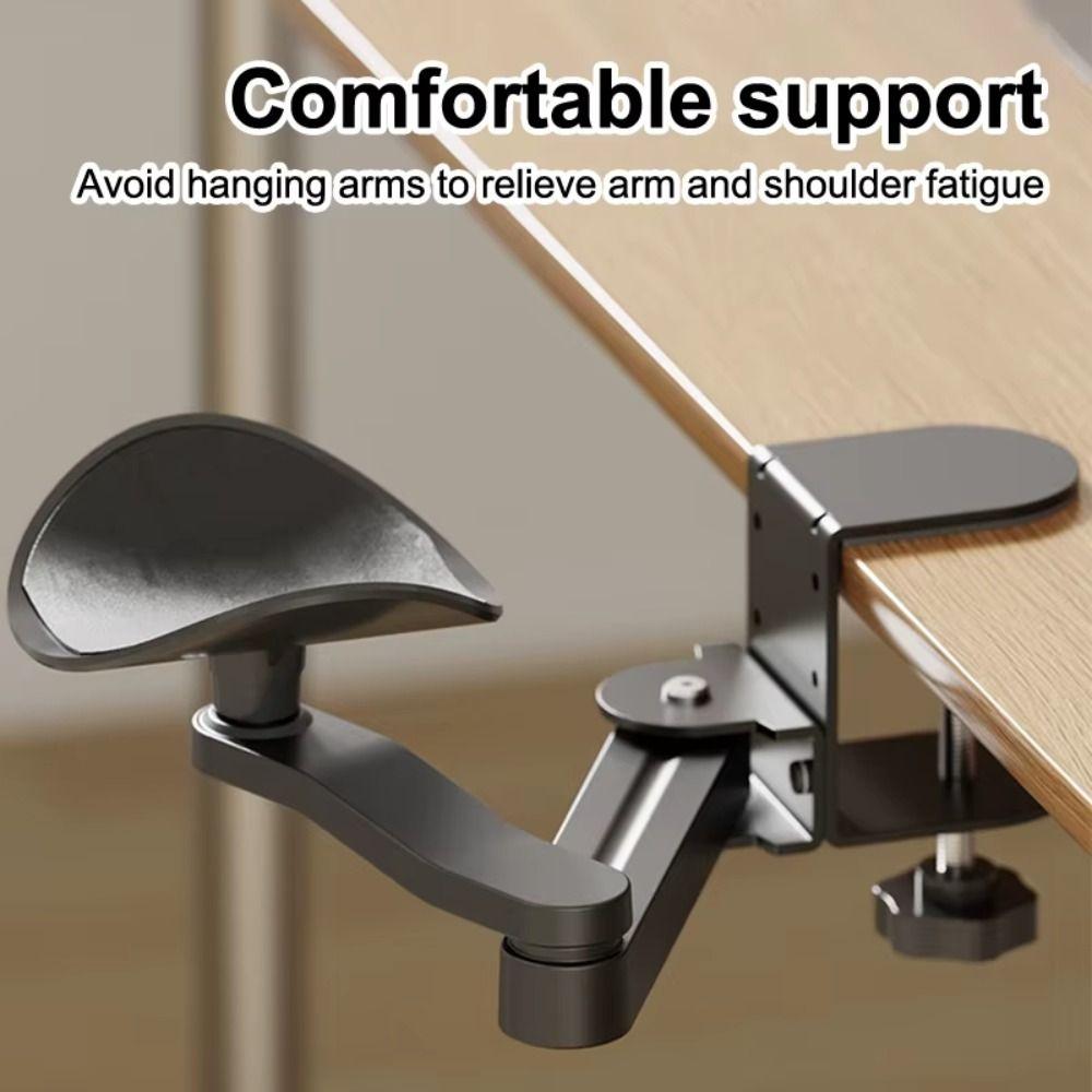 360° Rotation Desk Wrist Support Adjustable Height Armrest Bracket Ergonomic Arm Rest Home Office