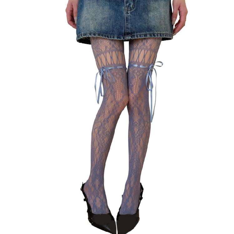 Lace Fishnet Thigh High Garter Stockings Patterned Tights for Women Garter Belt Tights Suspender Pantyhose Streetwear