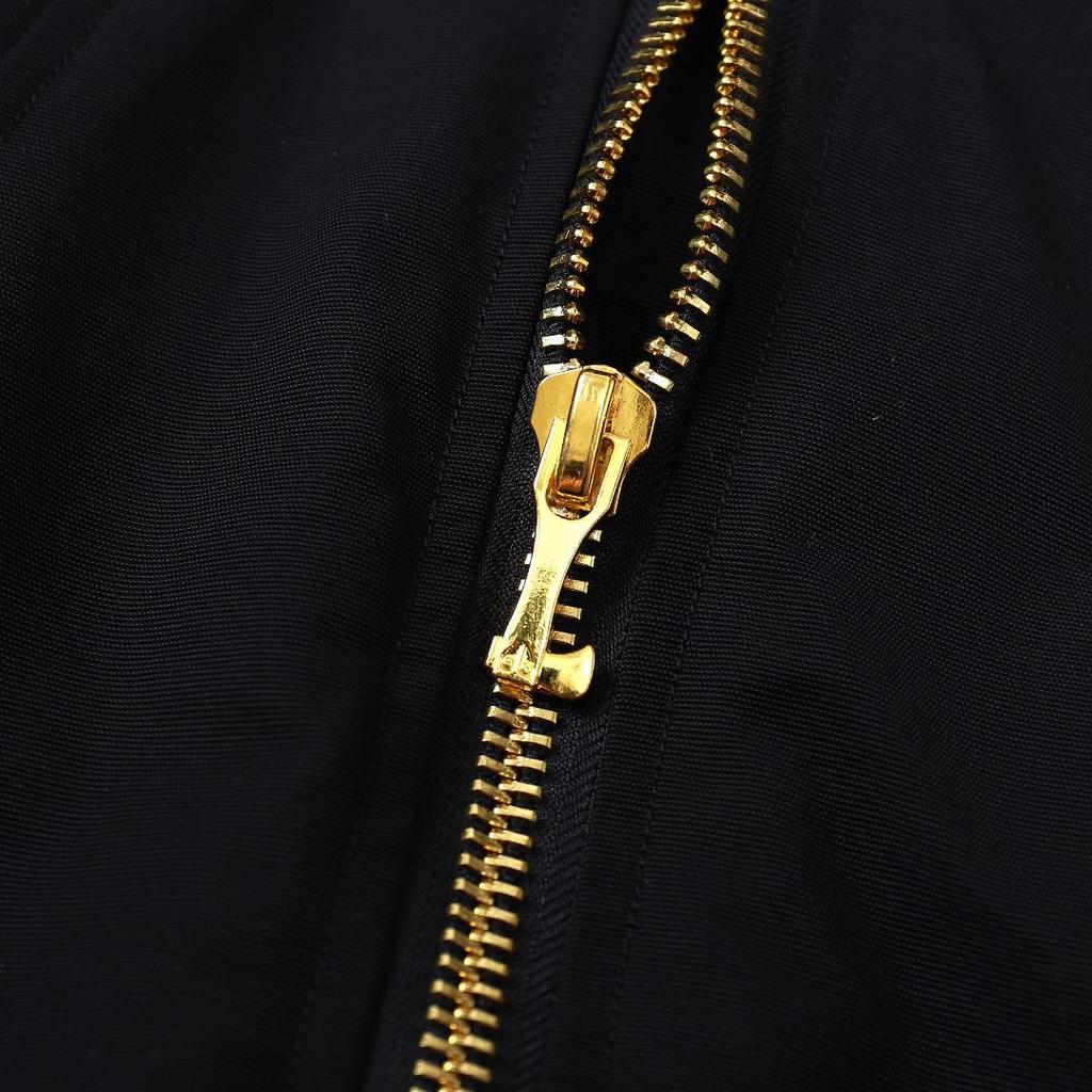 Men's Gold Badge Fox Fur Bomber Down Jacket #02G by Palm Moose