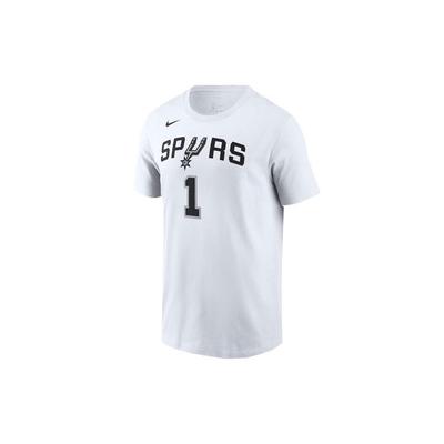 Letter Number Crew Neck Short Sleeve T-Shirt San Antonio Spurs Men Tops White DR6397-102