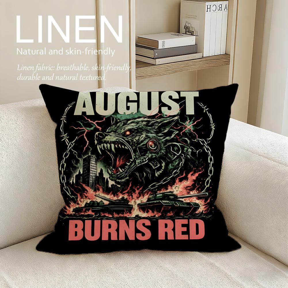 

Music August Burns Red Cushion Cover Pillowcase Set Pcs x x Breathable Washable Sofa Cushion Cover 30X30cm