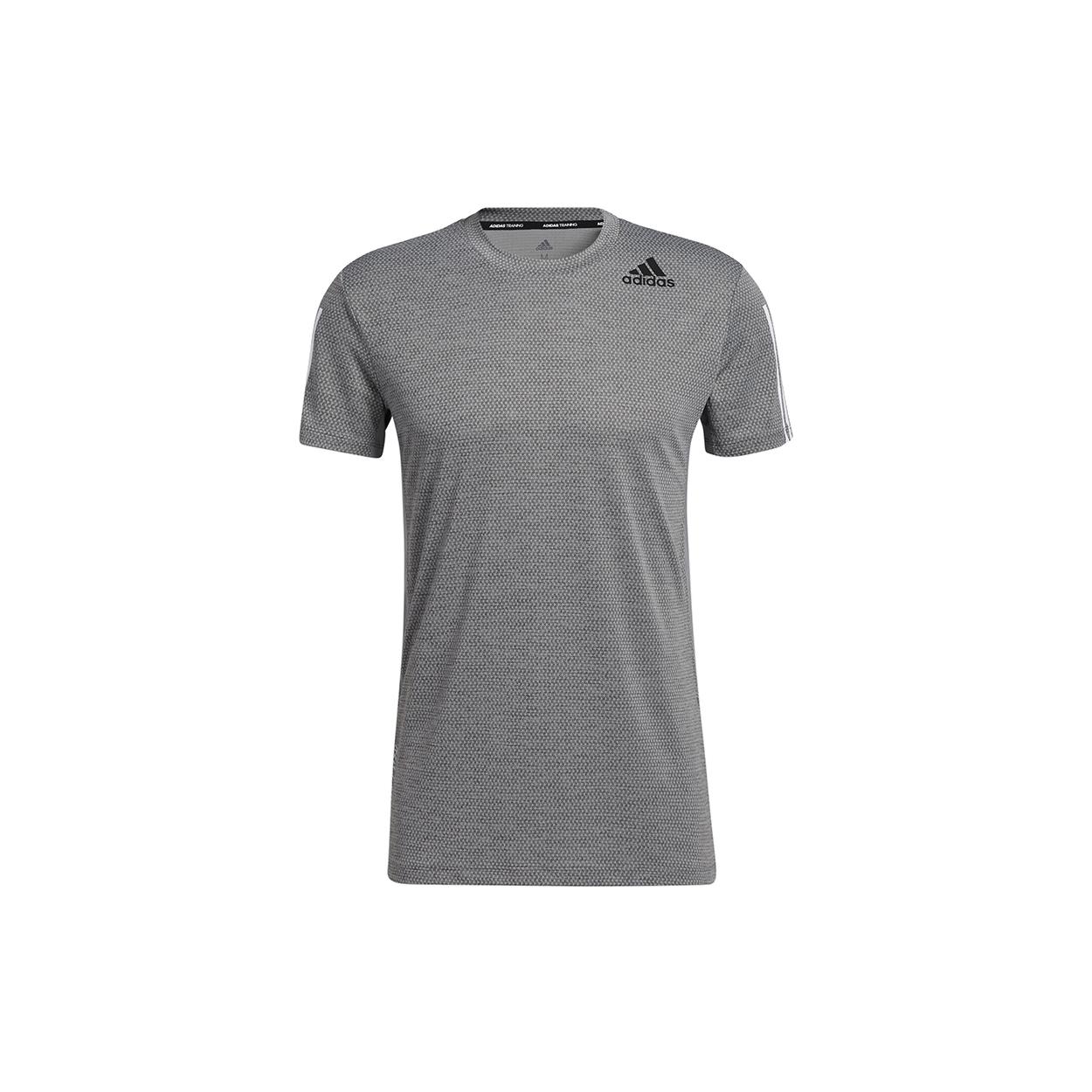 

New Adidas Set in Sleeve T Shirt Men s Gray GP7655 S