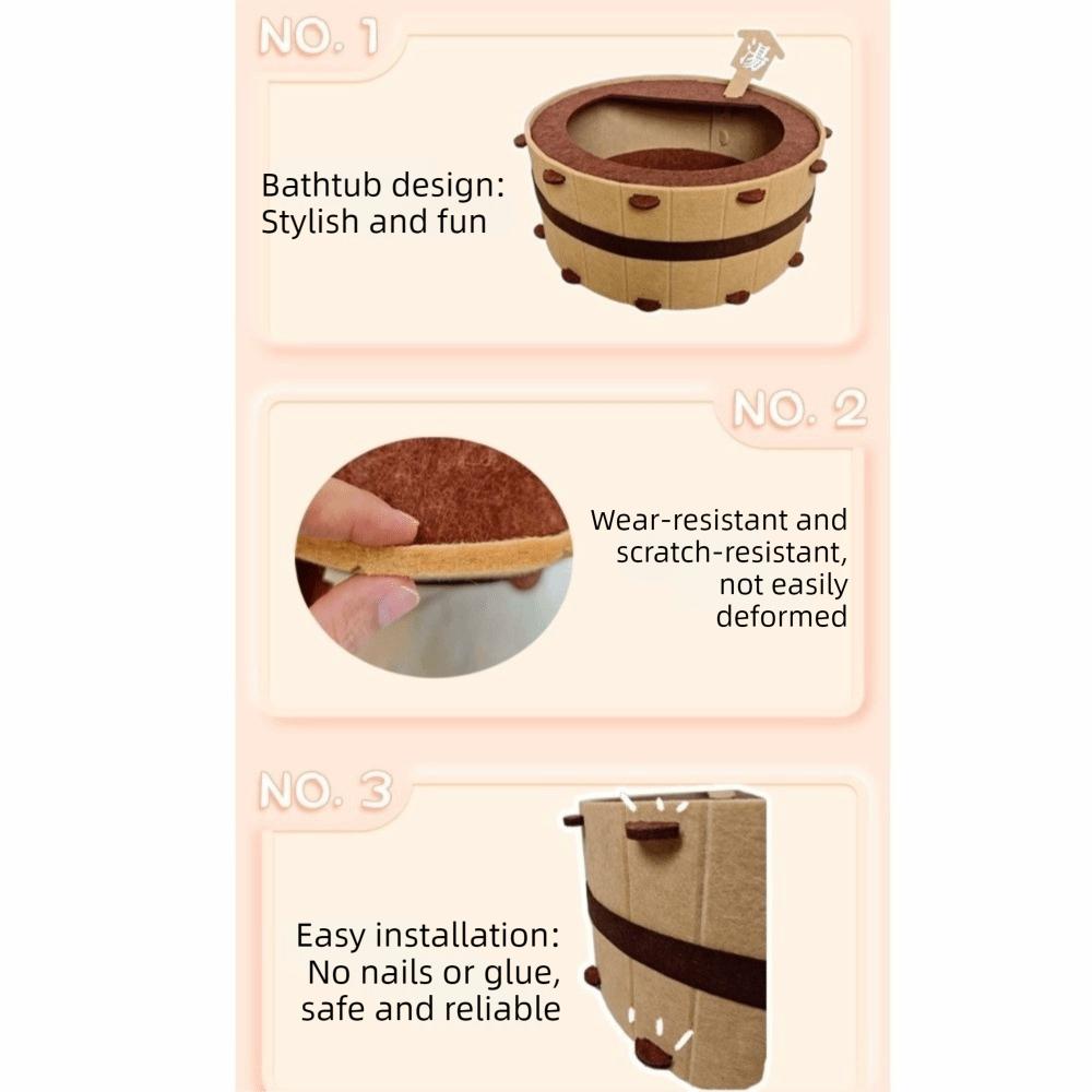 Verschleißfest Badewanne Katzenhaus Halbgeschlossenes Katzenwaschbecken Nest Katzenbett Höhle Schlafen