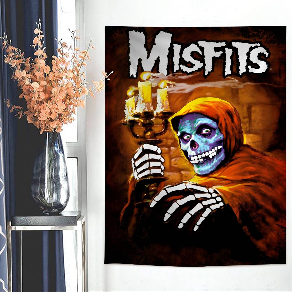 

Misfits Hot Printed Large Wall Tapestry Indian Buddha Wall Decoration Witchcraft Bohemian Hippie Wall Art Decor 74x94cm(29x37in)