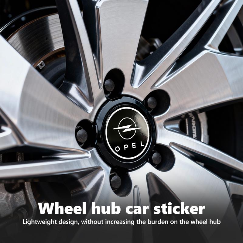 4Pcs Car Styling Wheel Center Caps Badge Tire Hub Sticker Decor For Opel Insignia Astra G J F K Vectra C H Corsa C B D Omega