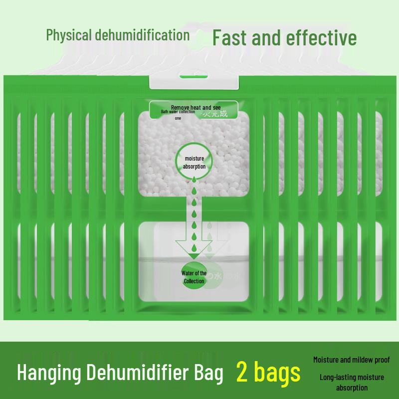 Hanging Dehumidifier Bag: Indoor Moisture Absorber, Anti-Mold for Dorms & Wardrobes