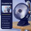 USB Clip-On High-Power Desk Fan with Logo Printing for Dorms