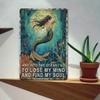 Mermaid Ocean Soul Retro Metal Wall Poster for Bar