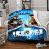 Ice Age Continental Drift Characters And Scene Flannel Blanket With Customizable Name Comfortable In All Seasons Suitable For Sofas Beds Travel