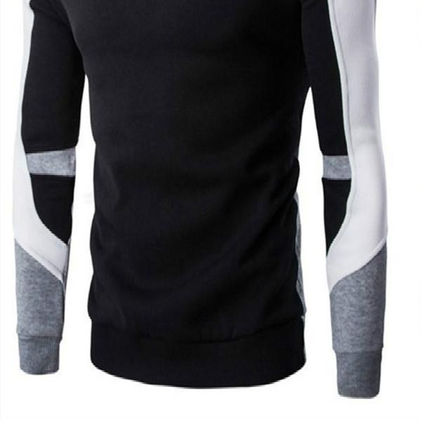 Mens Cotton Hoodies Long Sleeve Men's Casual Clothing Shoulder patch. | Men's casual wardrobe, Long sleeve tshirt