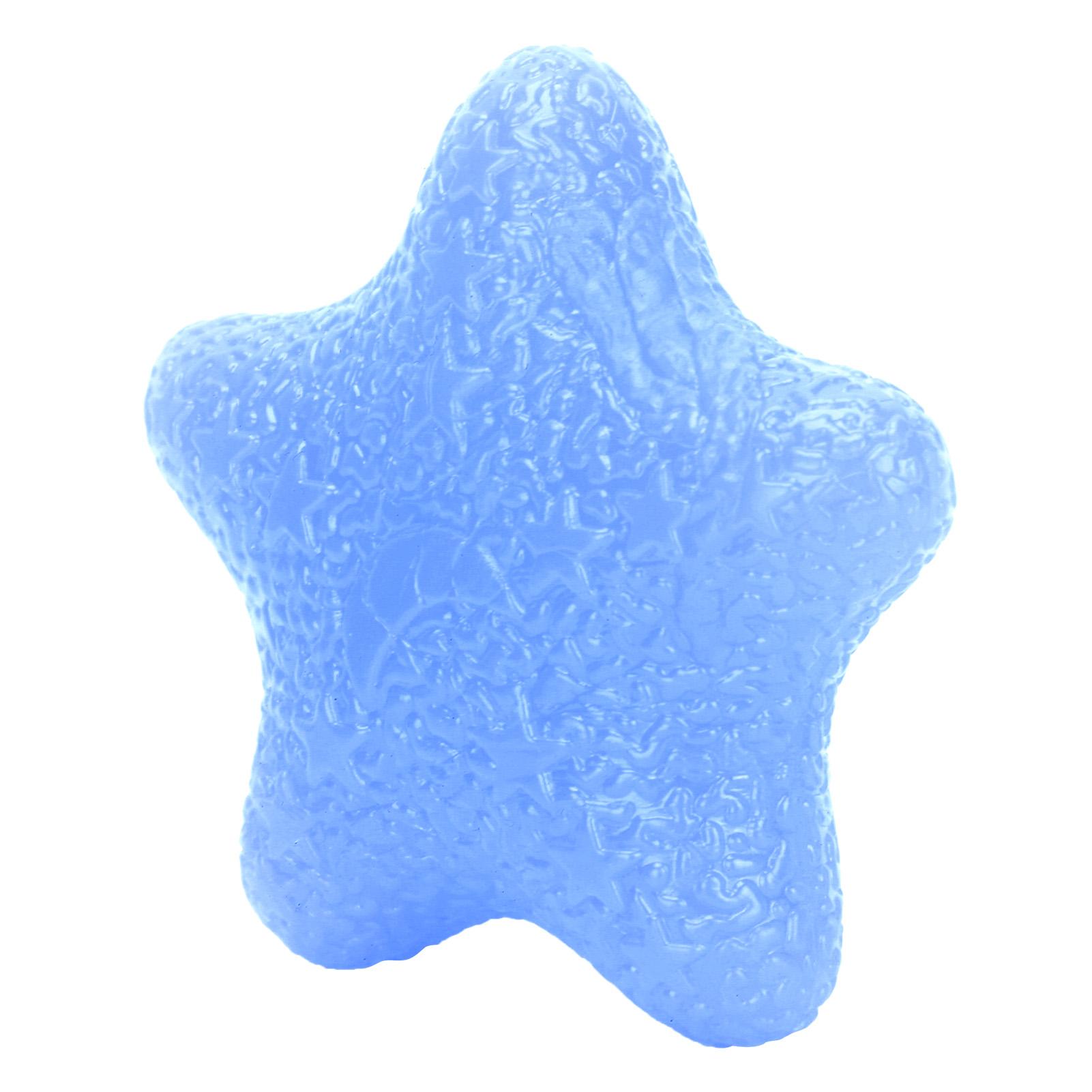 

Эластичный мяч для захвата рукой в форме звезды для массажа пальцев, тренировки запястья, снятия стресса, сжимаемый мяч, синий синий