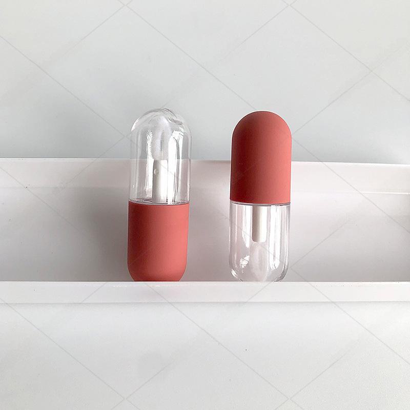 Mini Frosted Round Lip Gloss Tube - 4.5ml Rubber Finish Capsule