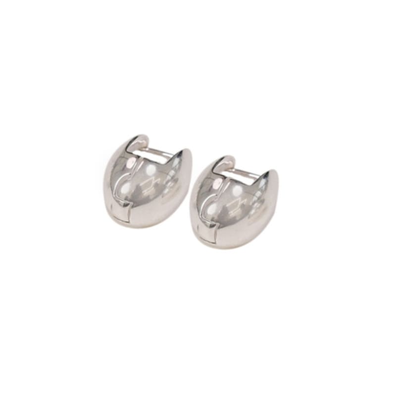 LAYERMOOD 24 Almond Ball Earring -silver925