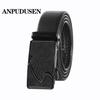 Classic Men's Lychee Grain Leather Belt with Black Buckle - Perfect for Business and Casual Wear, Ideal Men's Gift