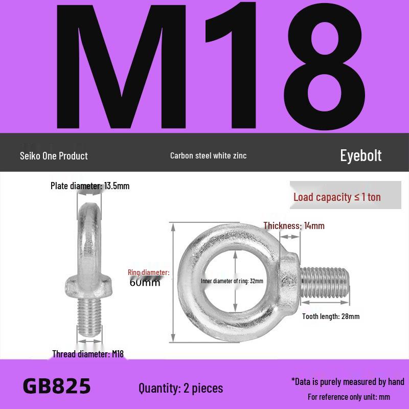 Lifting Eye Bolt Collection: Galvanized M8 & M10 with Ring for Mold