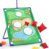 3In1 Outdoor Games for Children Kids Golf Set Toy Sports Golf Putting Practice Mat Bean Toss Bag Leisure Time Corn Hole Set