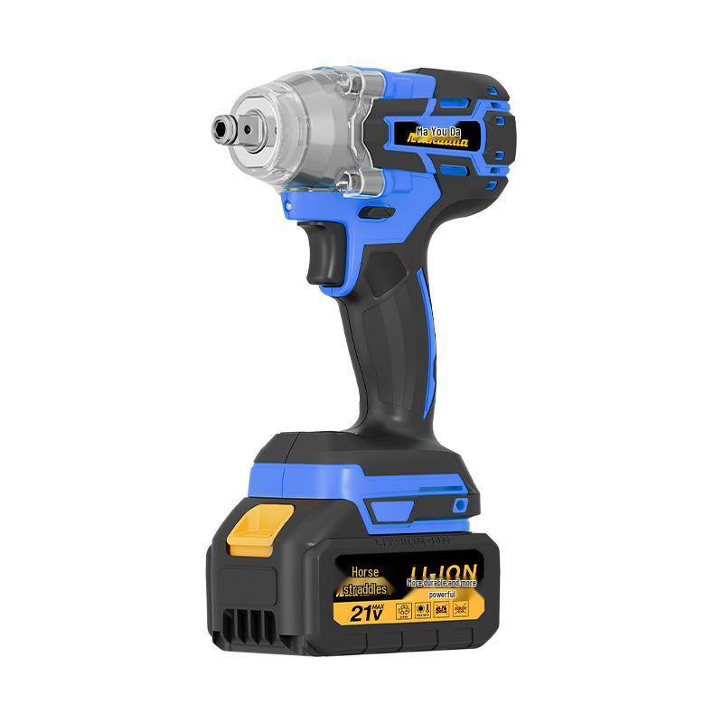 High-Power Brushless Rechargeable Impact Wrench for Auto Repair, Carpentry, and Scaffold Work