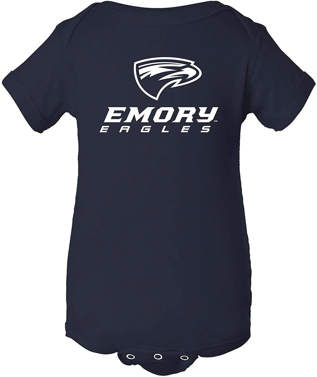 Emory Eagles Primary Logo University College Infant Creeper Bodysuit - Navy S