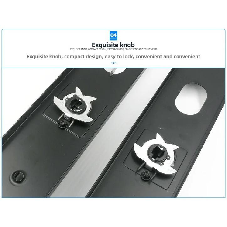 Mechanical Lock Accessories Thickened Panel Room Door Handle Stainless Steel Anti-theft Door Lock
