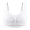 Plus Size Front-Opening Seamless Nursing Bra with Removable Breathable Pads