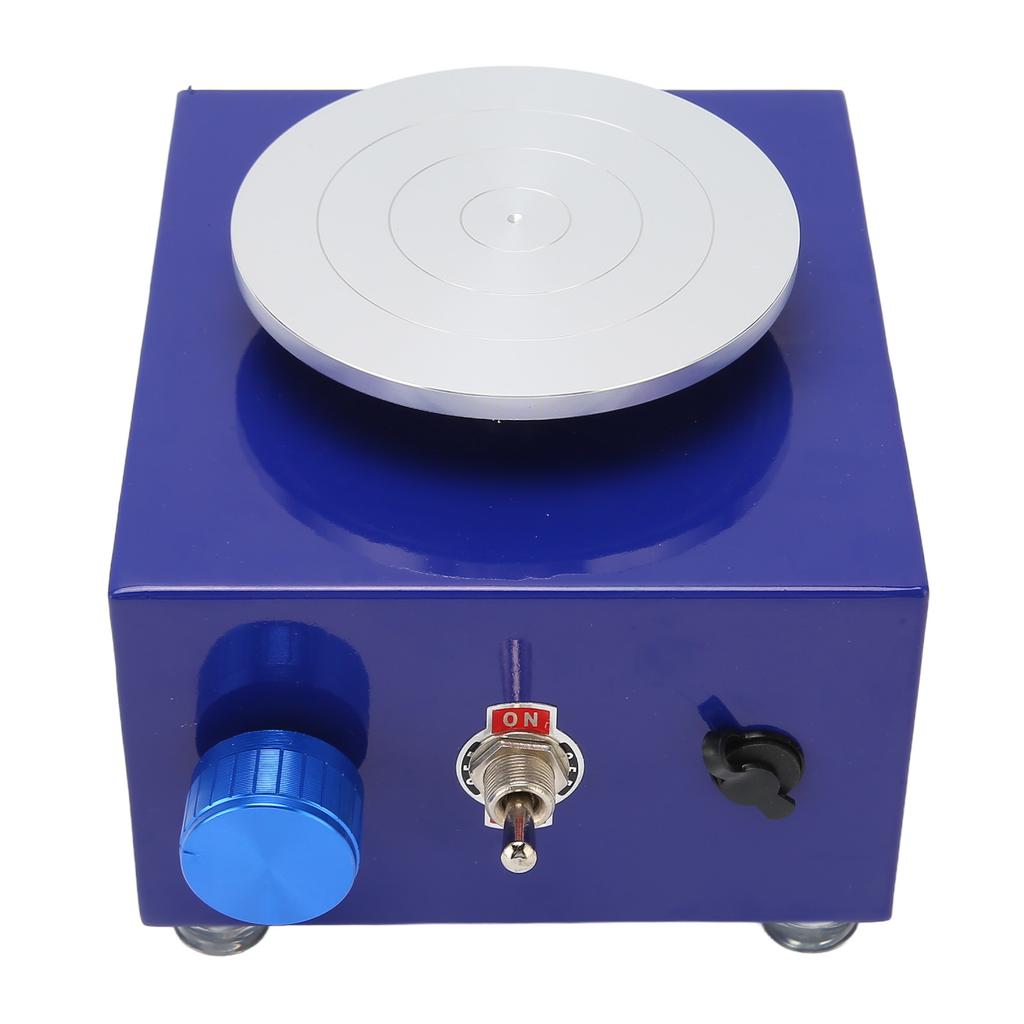 Mini Pottery Wheel Detachable Basin Stable Rustproof Electric Clay Making Pottery Machine for Kids 100‑240V UK Plug