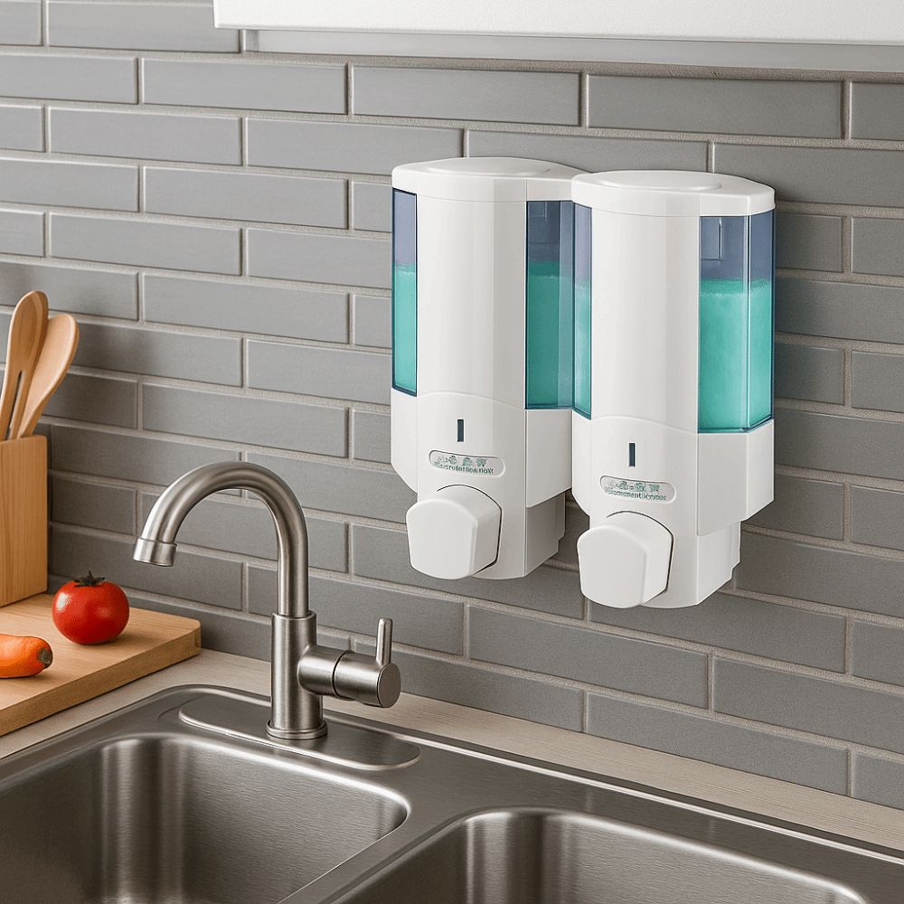 Manual Press Wall Mounted Soap Dispenser Large Capacity Liquid Soap Dispenser  Hand Sanitizer