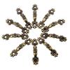 None Cabinets Handles None Wardrobes Wooden Boxes Zinc Alloy 10pcs 20 X Screws 4.3*1cm Bronze Cupboards Brand New