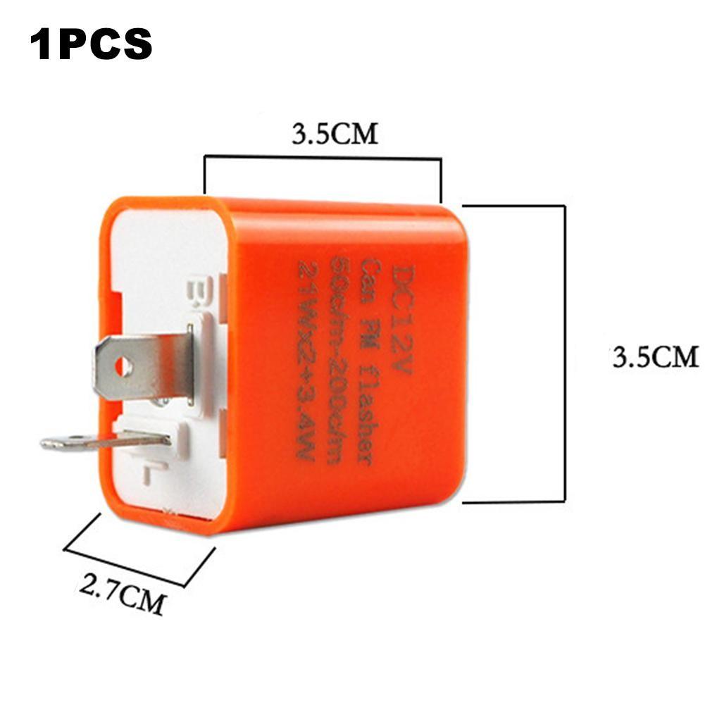 2 Pin Electronic LED Flasher Relay Adjustable Speed Turn Signal Fast Flash