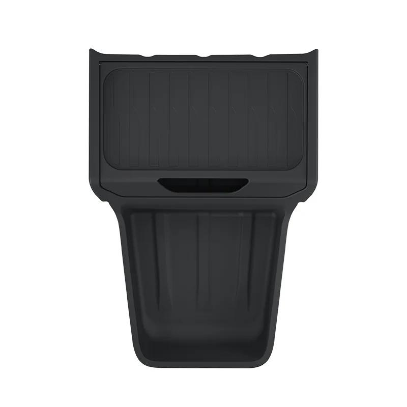 For Tesla Model Y Standard 2025-2026 Central Control Storage Box TPE Under Console Armrest Organizer Tray Interior Accessories