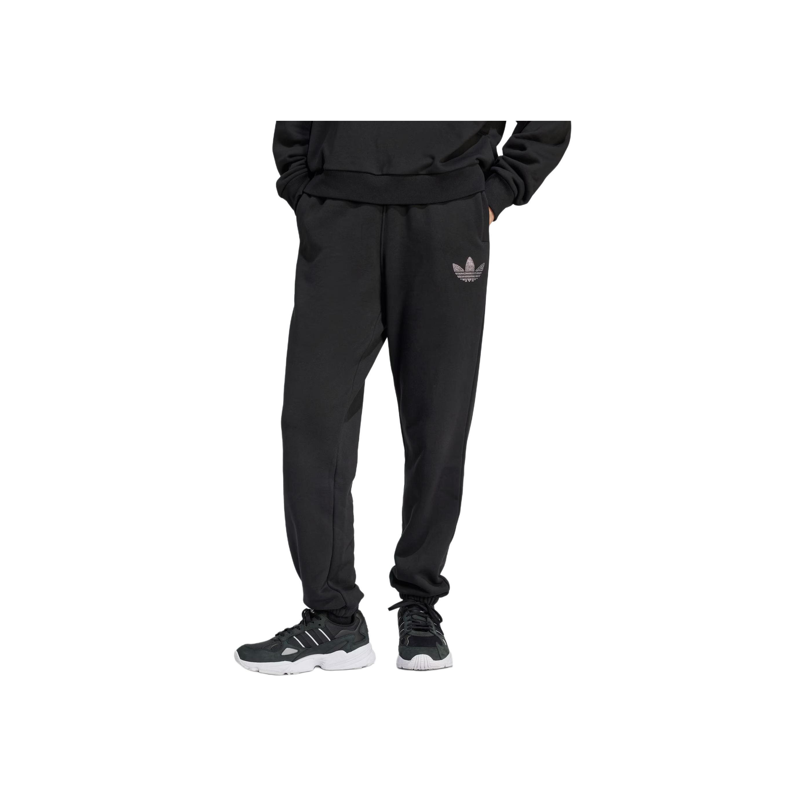 

Вязаные джоггеры женские Adidas Originals с декорированным логотипом, черные IT9663 M