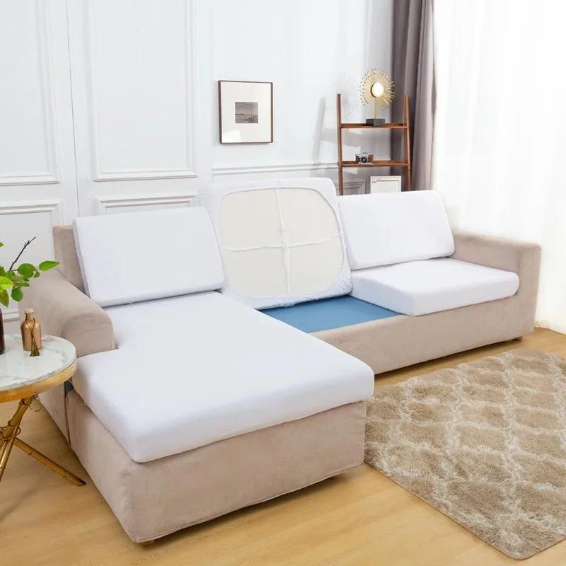 Elastic Stretch Sofa Cushion Cover For Living Room Pet-Friendly Washable Spandex Slipcover Custom Fitted Sofa Cover For Home