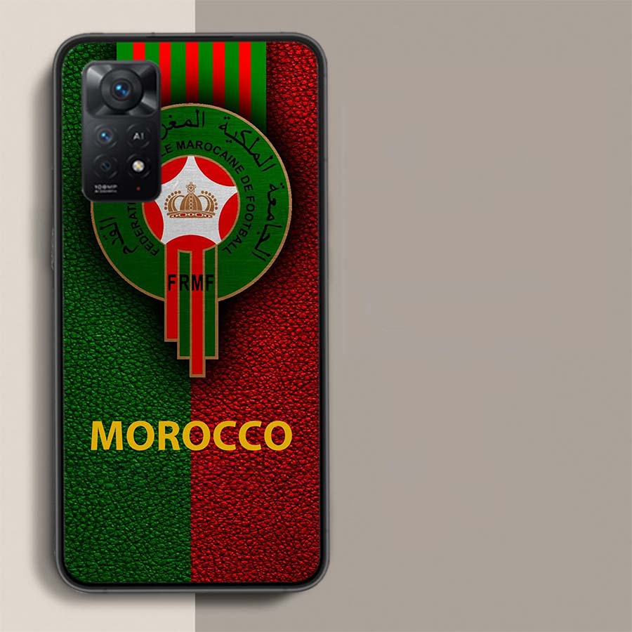 Morocco Flag Phone Case For Xiaomi Redmi Note 12 Pro Plus 5G 12S 11 11E 11T Pro 10 9 8 7 11S 10S 4G 9T 8T 9S Capa Coque Cover So