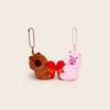 2pcs Magnetic Capybara Keychains Mini Bag Charm Portable Couple Pendants  Festival