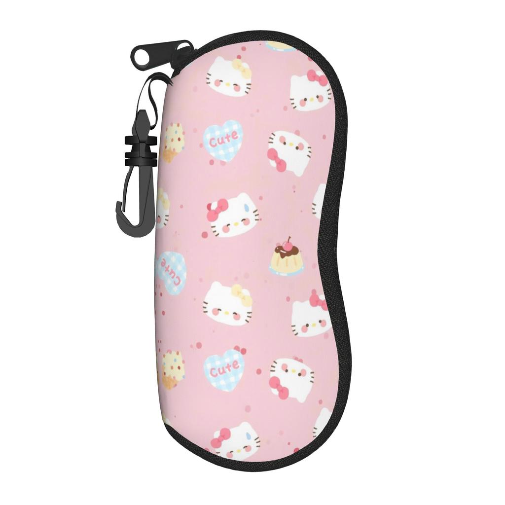 Sweet Pink Glasses Case Men Women Convenient Accessories Helloo K-Kittys Sunglasses Box Protector Eyewear Container