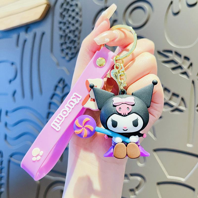 Cute Cartoon Skull Rabbit Keychain Exquisite Bag Pendant Couple Gift Claw Machine Prize For Women