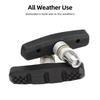60mm Threaded V-Brake Pads All Weather Brake Shoes for MTB Mountain Bike Linear Pull Brakes Replacement Parts
