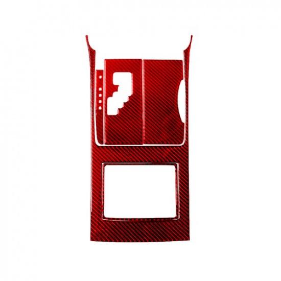 5Pcs Red Carbon Fiber Automatic Gear Shift Cover Trim For Toyota Camry Hybrid