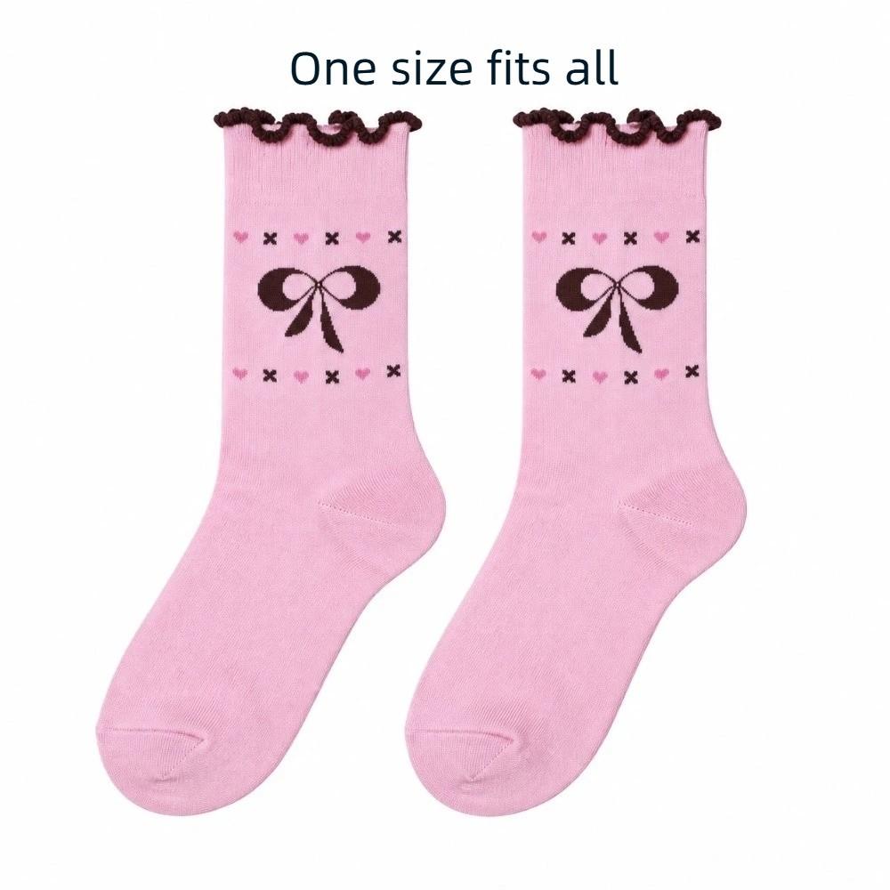 Autumn Winter Stripe Long Socks Odor-Resistan Breathable Socks Casual Wear