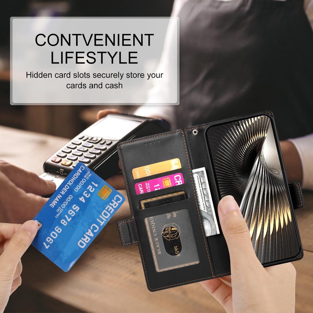 For Xiaomi Poco X7 Pro 5G/Redmi Turbo 4 5G Stand Case PU Leather Wallet Phone Cover