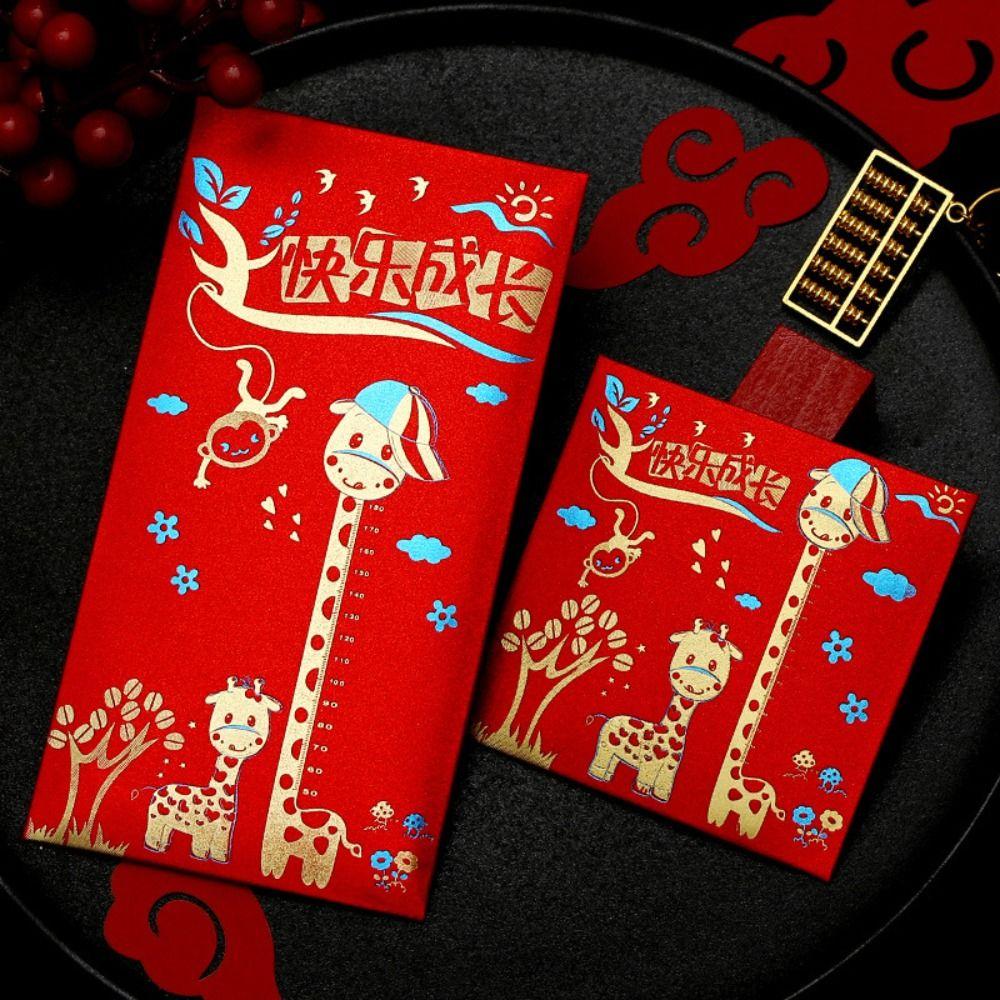 New Year's Blessing Bag Red Envelope New Year Packet Money Bags 10pcs/set Red Pocket  DIY Packing