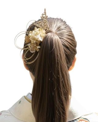 [Lomeri] Artificial Flower Hair Ornament for Coming-of-Age Ceremony, Graduation Ceremony, Furisode Kimono, Wedding, and Traditional Japanese Attire