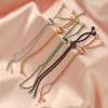 Adjustable DIY Beaded Pearl & Stainless Steel Bolo Chain Bracelet