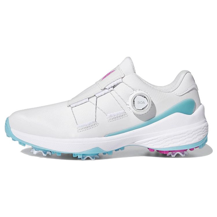Adidas Zg21 Zedzi23 Støtdempende Sklisikre Slitesterke Mid-Top Golfsko Damesko Golfsko Hvit Blå GZ2173