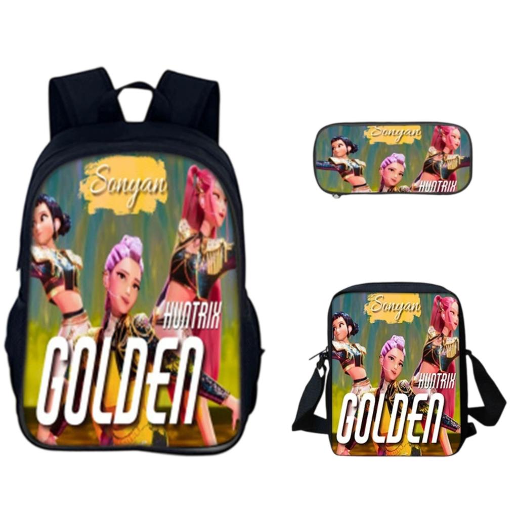 3-Piece Game Backpack School Bag For Teenagers Boys And Girls Travel Study Backpack And Lunch Box And Pencil Bag