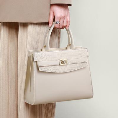 2025 New Fashion Genuine Leather Bag for Women, High-end Handbag, Commuter Bag, Autumn and Winter Large Capacity Mom Bag