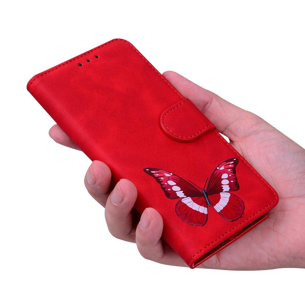 For Xiaomi Redmi Note 13 Pro 4G/Poco M6 Pro 4G Case Butterfly PU Leather Wallet Stand Cover