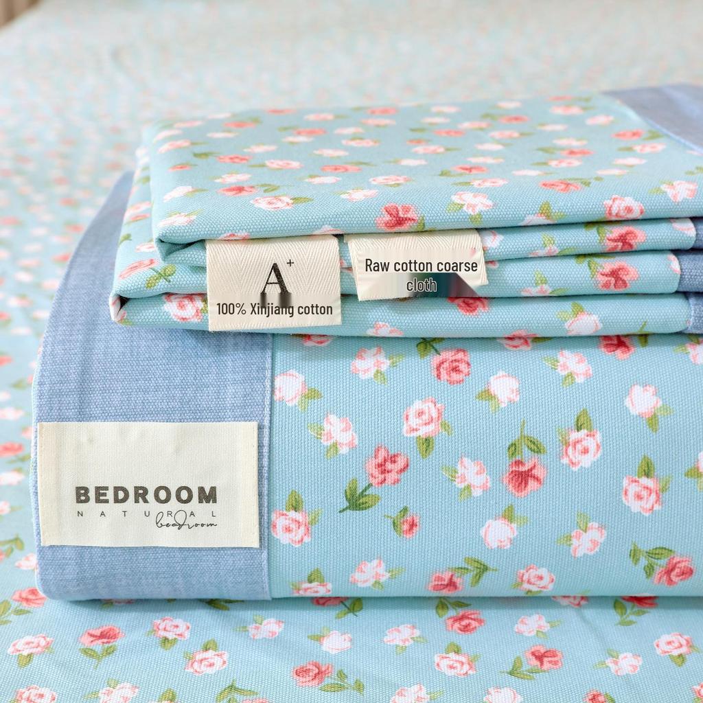 A-Class 100% Cotton Coarse Cloth Soft Bed Sheet for All Seasons